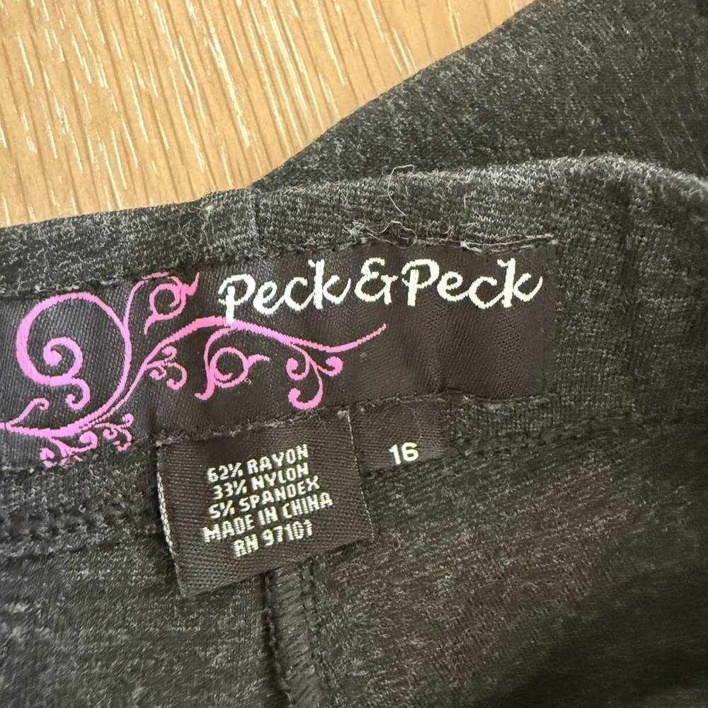 Peck & Peck Charcoal Leggings - Picture 3 of 4